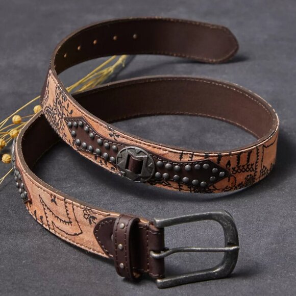 NWT Free People Bandana Belt in Sunstone - Picture 2 of 7